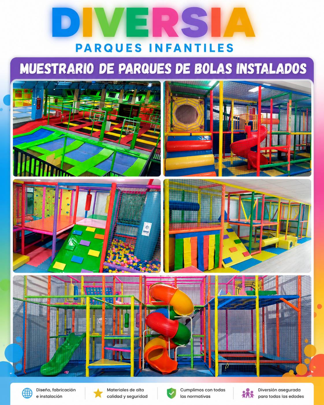 parques de bolas instalados